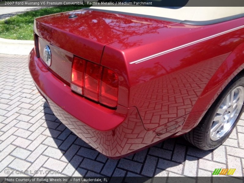 Redfire Metallic / Medium Parchment 2007 Ford Mustang V6 Premium Convertible