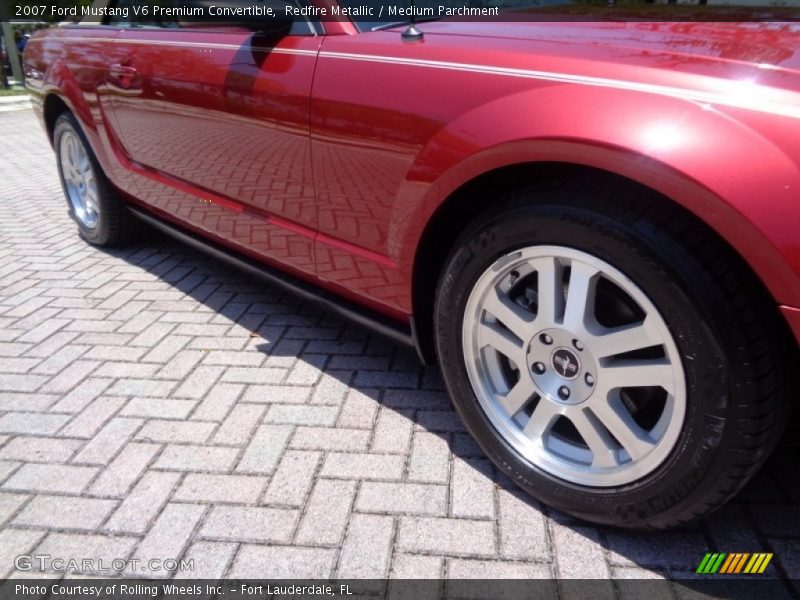 Redfire Metallic / Medium Parchment 2007 Ford Mustang V6 Premium Convertible