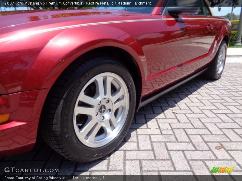 Redfire Metallic / Medium Parchment 2007 Ford Mustang V6 Premium Convertible