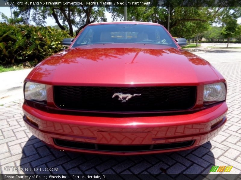 Redfire Metallic / Medium Parchment 2007 Ford Mustang V6 Premium Convertible