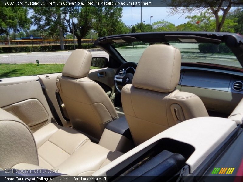 Redfire Metallic / Medium Parchment 2007 Ford Mustang V6 Premium Convertible