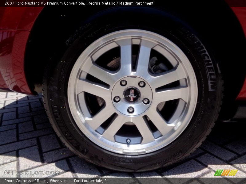 Redfire Metallic / Medium Parchment 2007 Ford Mustang V6 Premium Convertible