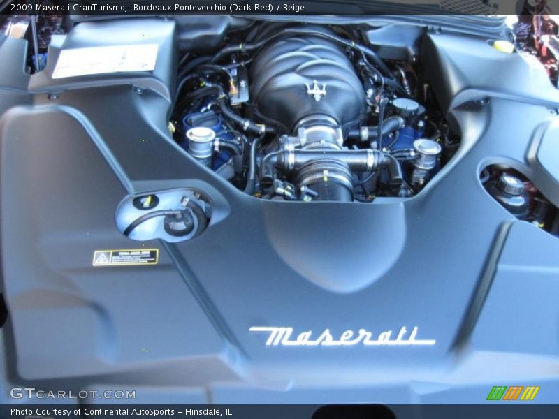 Bordeaux Pontevecchio (Dark Red) / Beige 2009 Maserati GranTurismo