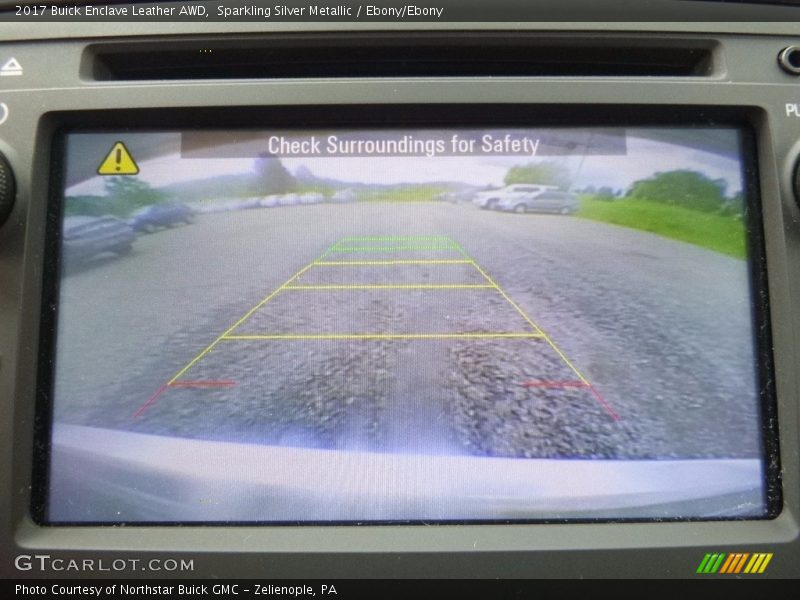 Sparkling Silver Metallic / Ebony/Ebony 2017 Buick Enclave Leather AWD