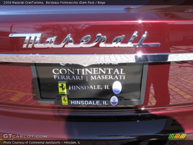 Bordeaux Pontevecchio (Dark Red) / Beige 2009 Maserati GranTurismo