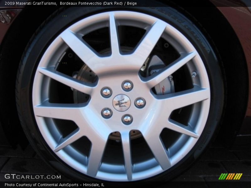 Bordeaux Pontevecchio (Dark Red) / Beige 2009 Maserati GranTurismo
