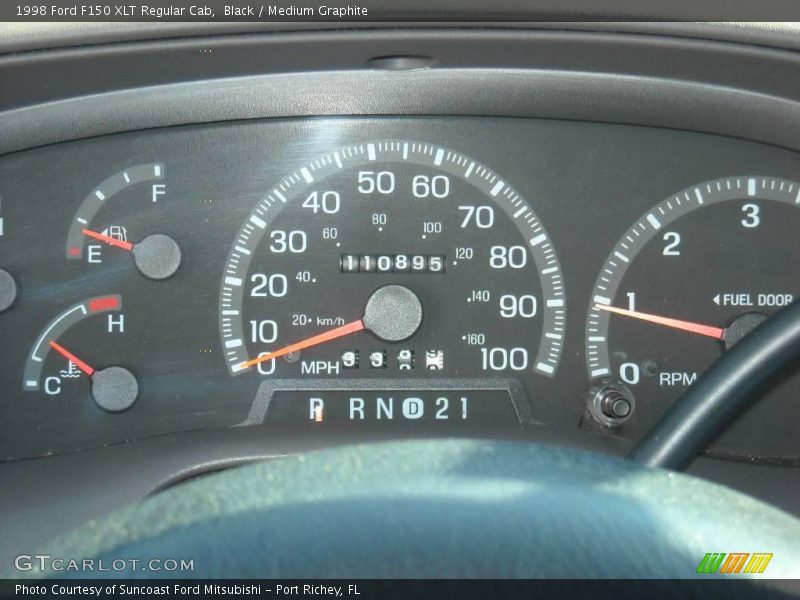Black / Medium Graphite 1998 Ford F150 XLT Regular Cab