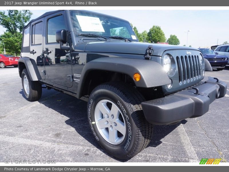 Rhino / Black 2017 Jeep Wrangler Unlimited Sport 4x4