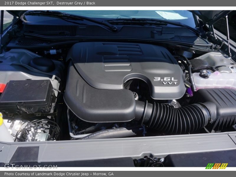 Destroyer Grey / Black 2017 Dodge Challenger SXT