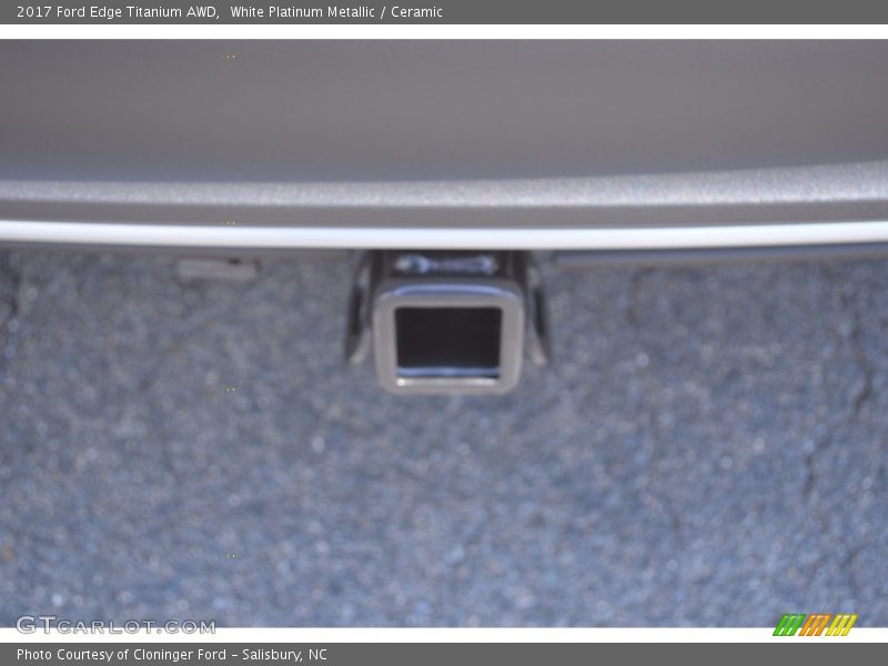 White Platinum Metallic / Ceramic 2017 Ford Edge Titanium AWD