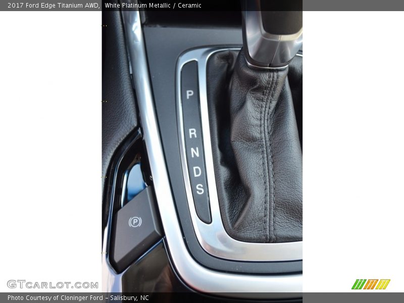 White Platinum Metallic / Ceramic 2017 Ford Edge Titanium AWD