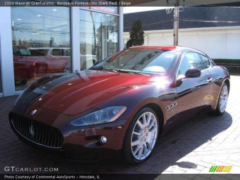 Bordeaux Pontevecchio (Dark Red) / Beige 2009 Maserati GranTurismo