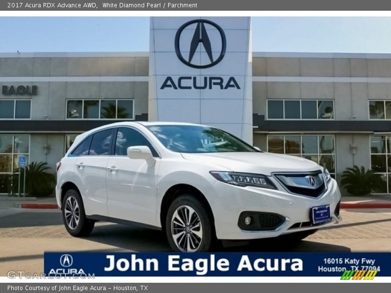 White Diamond Pearl / Parchment 2017 Acura RDX Advance AWD