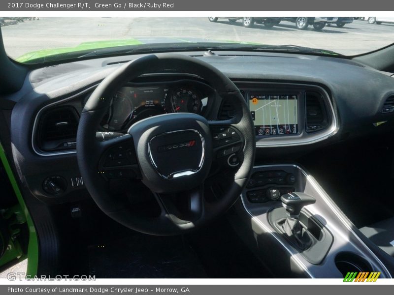 Green Go / Black/Ruby Red 2017 Dodge Challenger R/T