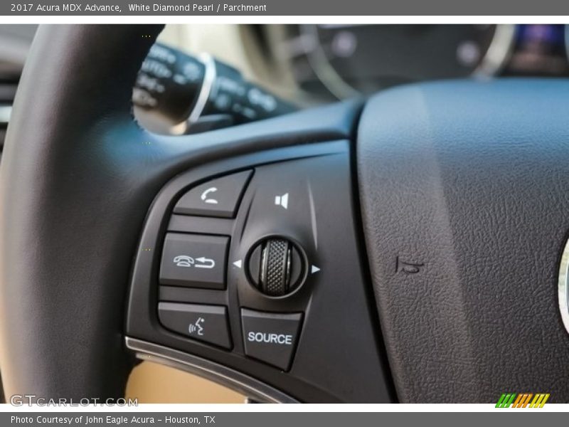 White Diamond Pearl / Parchment 2017 Acura MDX Advance