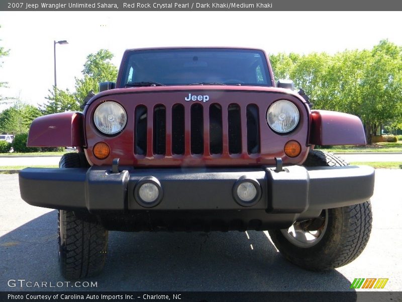 Red Rock Crystal Pearl / Dark Khaki/Medium Khaki 2007 Jeep Wrangler Unlimited Sahara