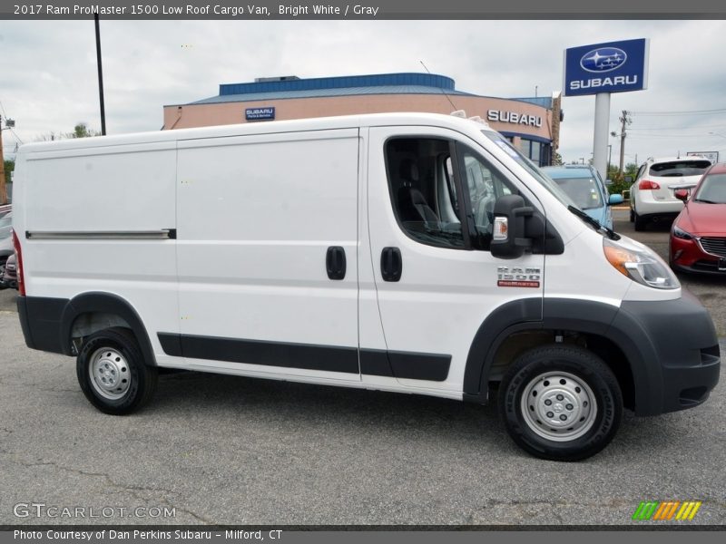 Bright White / Gray 2017 Ram ProMaster 1500 Low Roof Cargo Van
