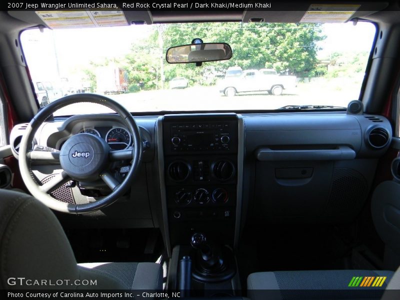 Red Rock Crystal Pearl / Dark Khaki/Medium Khaki 2007 Jeep Wrangler Unlimited Sahara