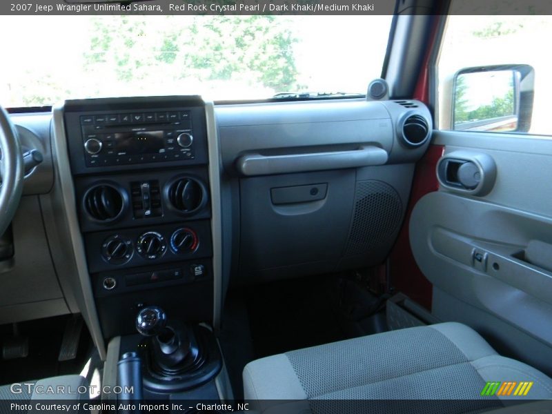 Red Rock Crystal Pearl / Dark Khaki/Medium Khaki 2007 Jeep Wrangler Unlimited Sahara