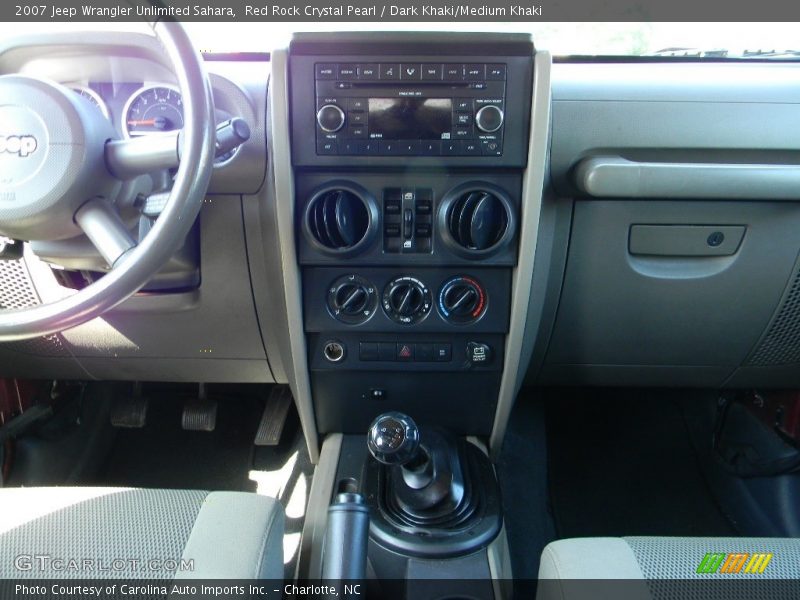 Red Rock Crystal Pearl / Dark Khaki/Medium Khaki 2007 Jeep Wrangler Unlimited Sahara