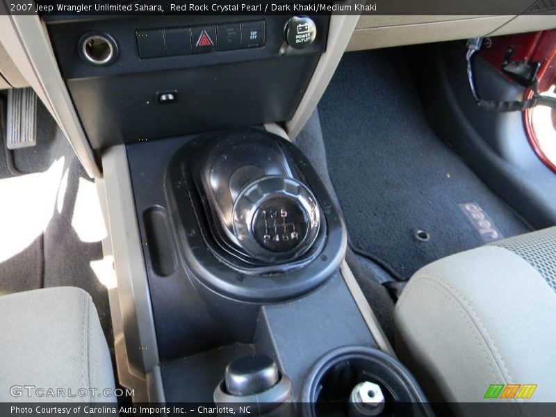 Red Rock Crystal Pearl / Dark Khaki/Medium Khaki 2007 Jeep Wrangler Unlimited Sahara