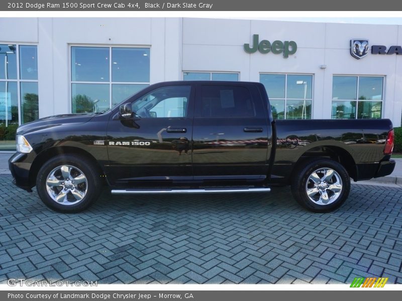 Black / Dark Slate Gray 2012 Dodge Ram 1500 Sport Crew Cab 4x4