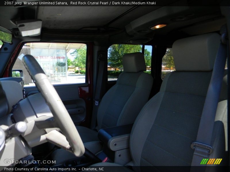 Red Rock Crystal Pearl / Dark Khaki/Medium Khaki 2007 Jeep Wrangler Unlimited Sahara