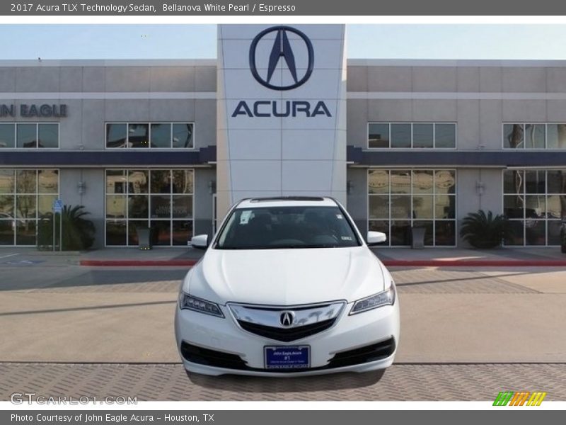 Bellanova White Pearl / Espresso 2017 Acura TLX Technology Sedan