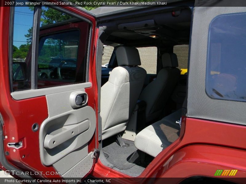 Red Rock Crystal Pearl / Dark Khaki/Medium Khaki 2007 Jeep Wrangler Unlimited Sahara