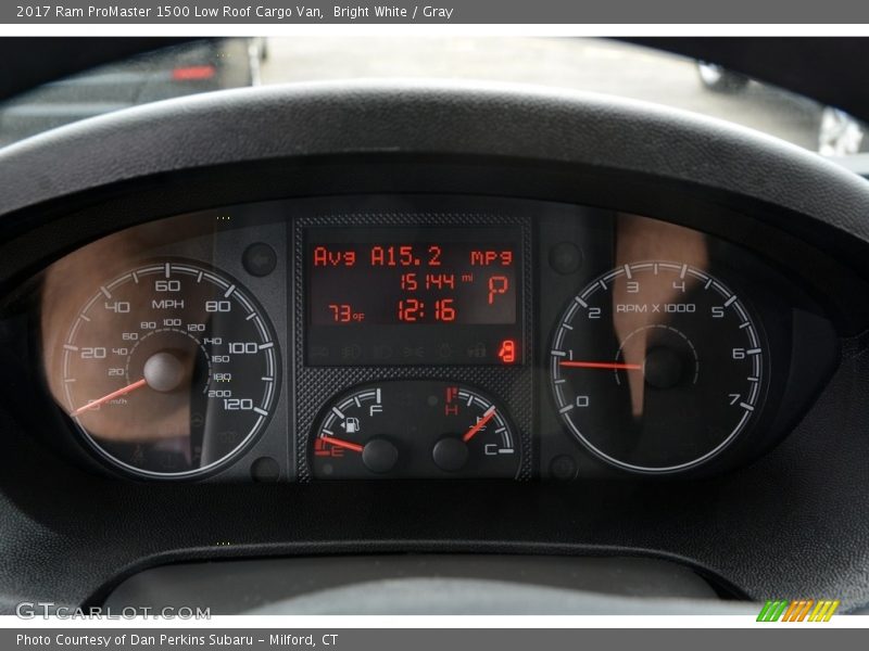 Bright White / Gray 2017 Ram ProMaster 1500 Low Roof Cargo Van