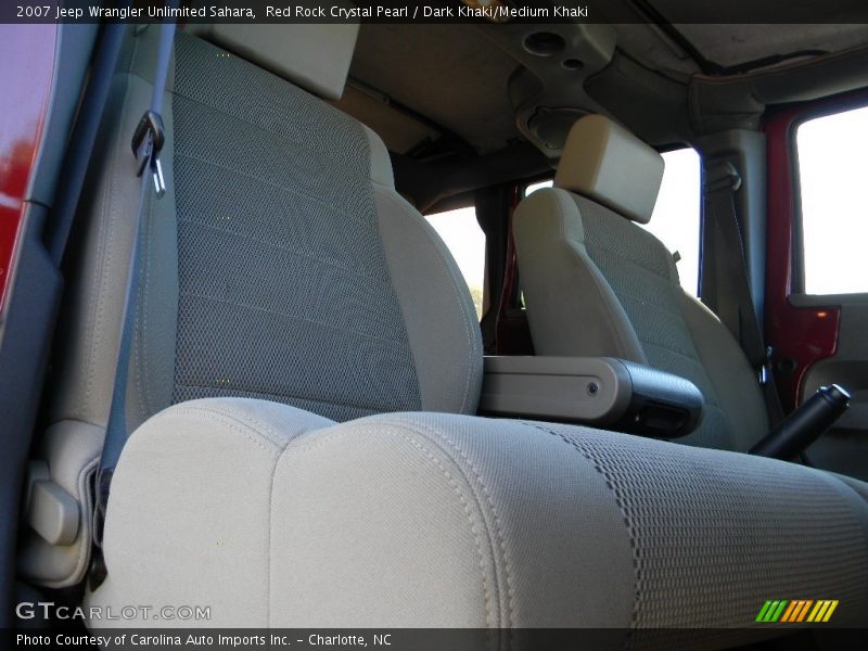 Red Rock Crystal Pearl / Dark Khaki/Medium Khaki 2007 Jeep Wrangler Unlimited Sahara