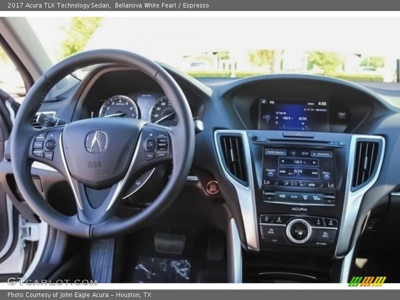 Bellanova White Pearl / Espresso 2017 Acura TLX Technology Sedan