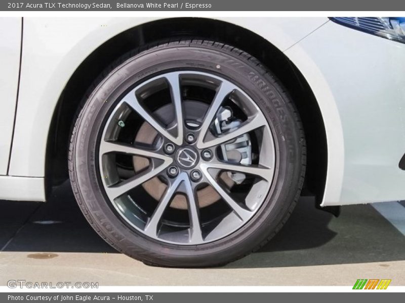 Bellanova White Pearl / Espresso 2017 Acura TLX Technology Sedan