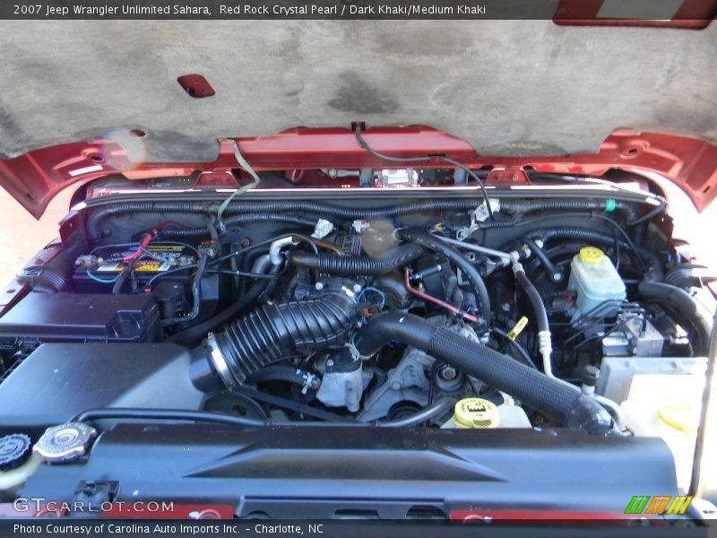 Red Rock Crystal Pearl / Dark Khaki/Medium Khaki 2007 Jeep Wrangler Unlimited Sahara