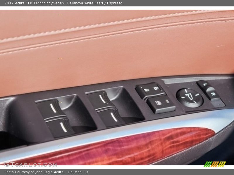Bellanova White Pearl / Espresso 2017 Acura TLX Technology Sedan