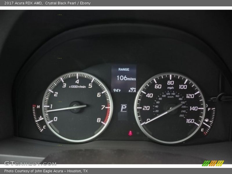 Crystal Black Pearl / Ebony 2017 Acura RDX AWD