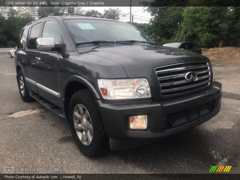 Silver Graphite Gray / Graphite 2005 Infiniti QX 56 4WD