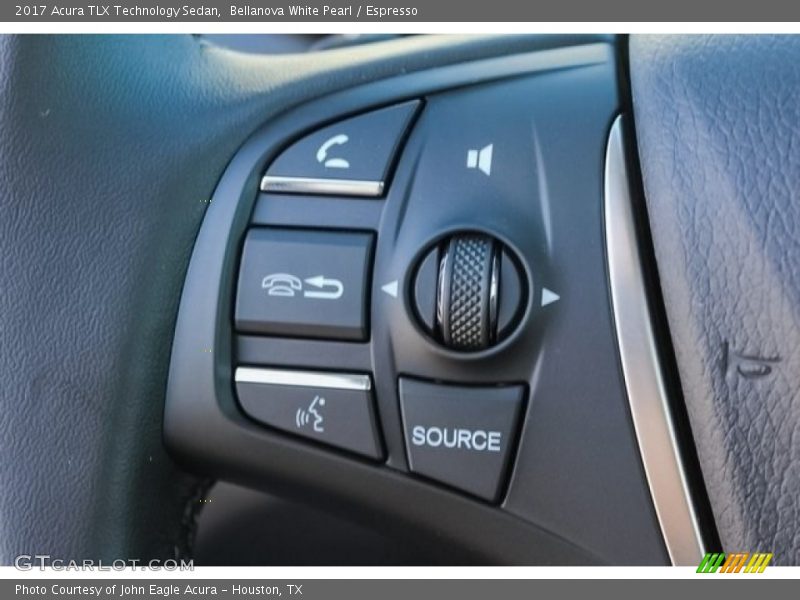 Bellanova White Pearl / Espresso 2017 Acura TLX Technology Sedan