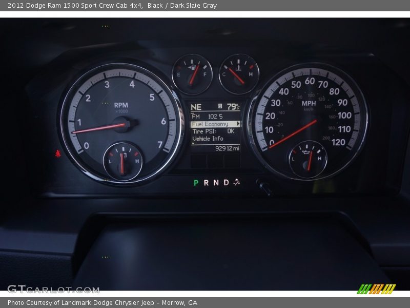 Black / Dark Slate Gray 2012 Dodge Ram 1500 Sport Crew Cab 4x4