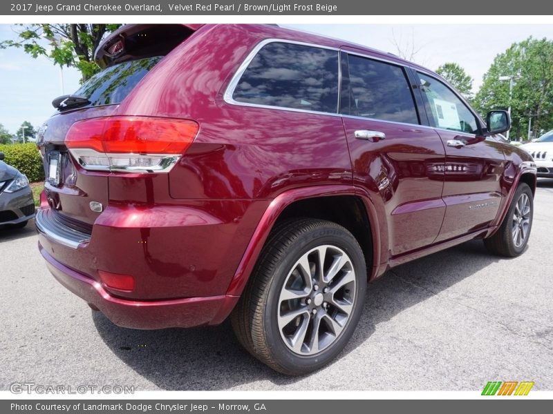 Velvet Red Pearl / Brown/Light Frost Beige 2017 Jeep Grand Cherokee Overland