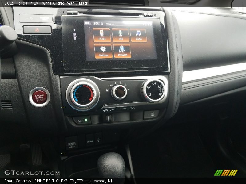 White Orchid Pearl / Black 2015 Honda Fit EX