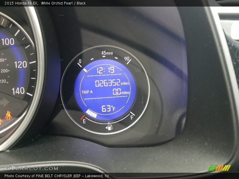 White Orchid Pearl / Black 2015 Honda Fit EX
