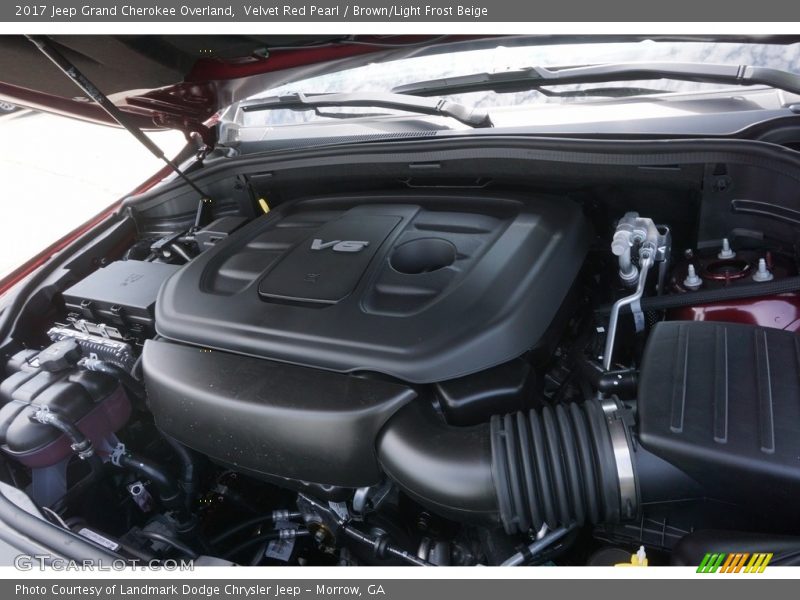 Velvet Red Pearl / Brown/Light Frost Beige 2017 Jeep Grand Cherokee Overland