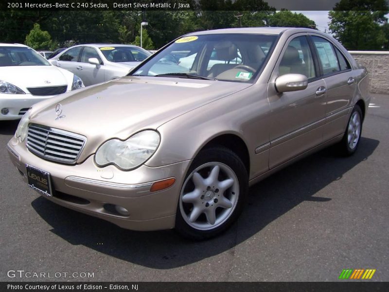 Desert Silver Metallic / Java 2001 Mercedes-Benz C 240 Sedan