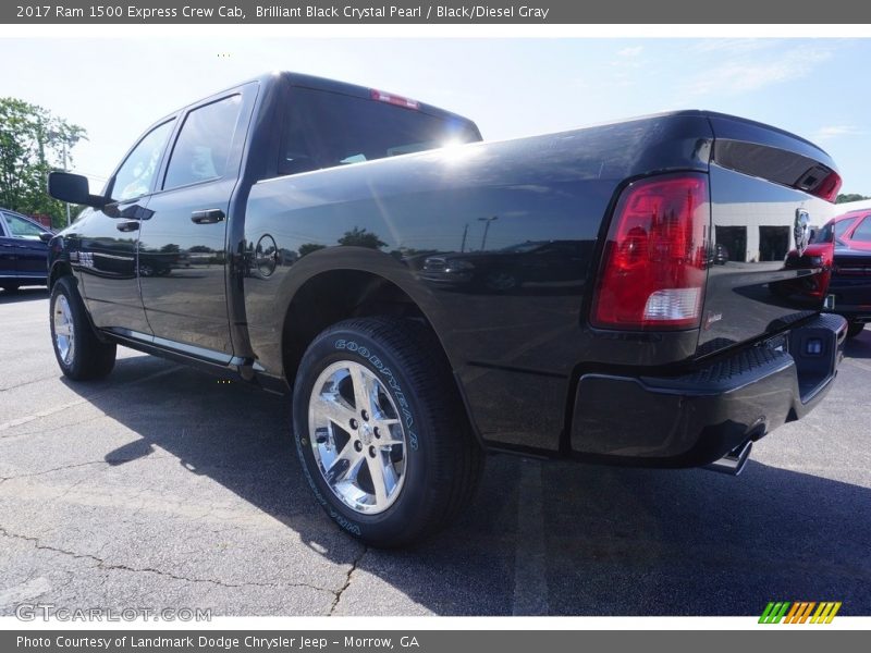 Brilliant Black Crystal Pearl / Black/Diesel Gray 2017 Ram 1500 Express Crew Cab