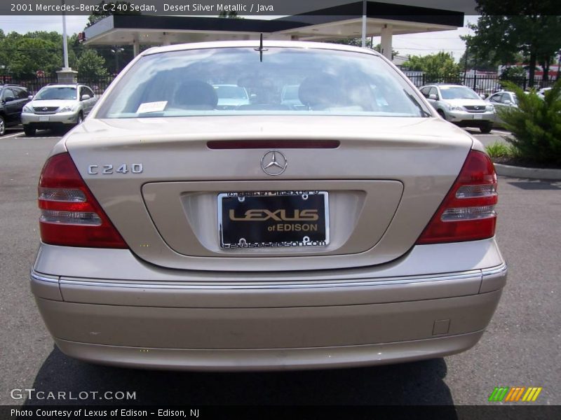 Desert Silver Metallic / Java 2001 Mercedes-Benz C 240 Sedan