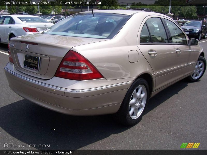 Desert Silver Metallic / Java 2001 Mercedes-Benz C 240 Sedan