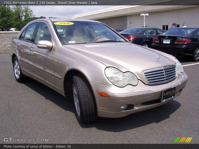 Desert Silver Metallic / Java 2001 Mercedes-Benz C 240 Sedan