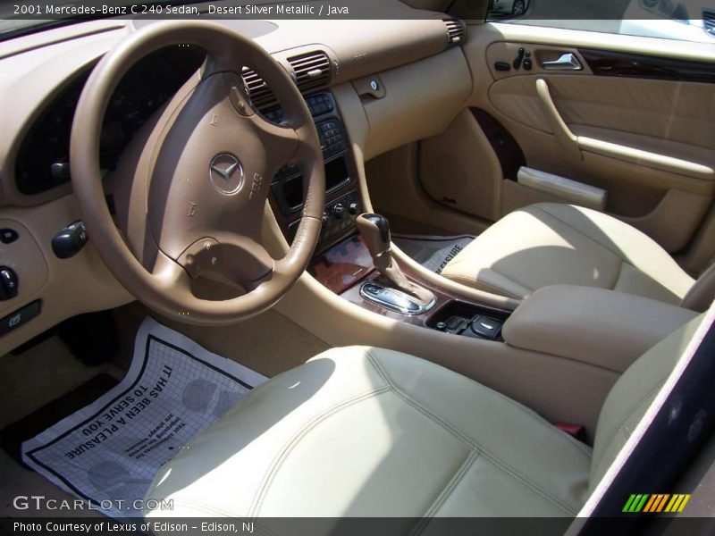 Desert Silver Metallic / Java 2001 Mercedes-Benz C 240 Sedan