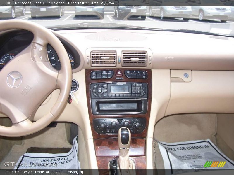 Desert Silver Metallic / Java 2001 Mercedes-Benz C 240 Sedan